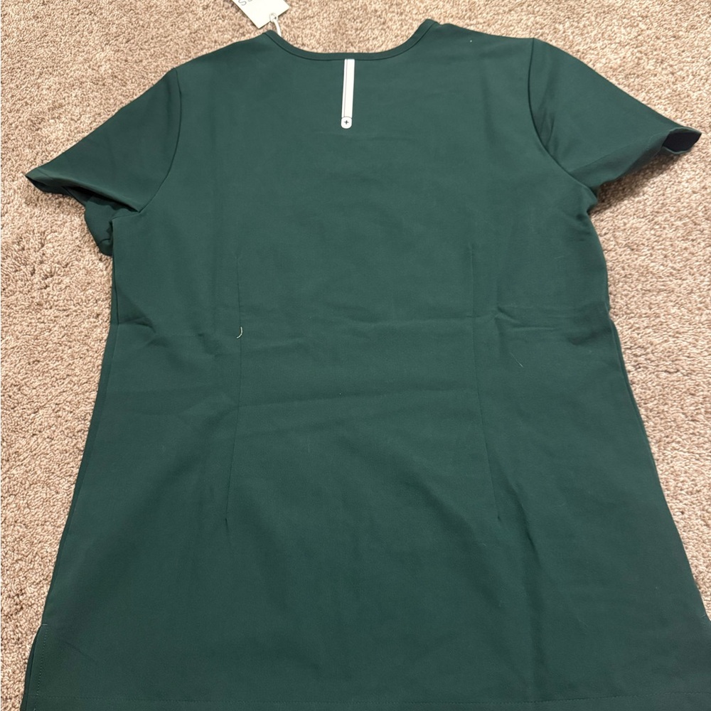 FIGS Forest Green V-Neck New collection Scrub Top size S NWT - Picture 6 of 8